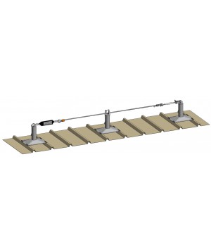 MODELE - Ligne de vie ECOVIE sur Potelets ECOFLEX BAC SEC et PANNEAUX SANDWICH