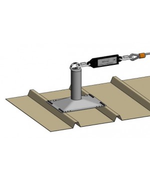 MODELE - Ligne de vie ECOVIE sur Potelets ECOFLEX BAC SEC et PANNEAUX SANDWICH