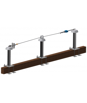 MODELE - Ligne de vie ECOVIE sur Potelets Standard Scellés