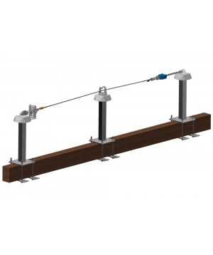 MODELE - Ligne de vie ECOVIE sur Potelets Standard Scellés
